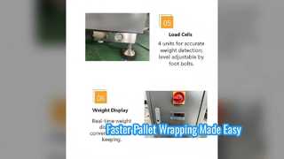 Automatic Pallet Wrapping Machine PLC Controlled Solution