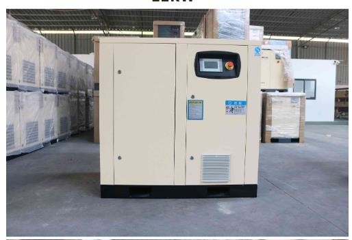 22Kw Variable Speed Screw Compressor Rotary 440v Single Stage Boss End