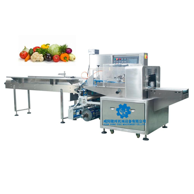 Full Automatic Vegetable Flow Pack Packing Machine Horizontal Pillow Bag Type Vegetable Packaging Machine
