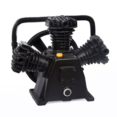 80mm*3  Reciprocating Piston Compressor head 10HP/7.5KW Positive Displacement with Air Compressor Head