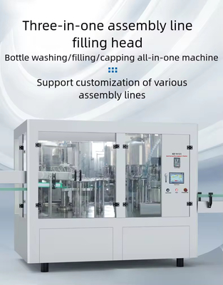 Automatic Bottled Pure Water Package Machine Rotary Three In One