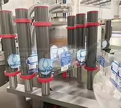 Automatic Bottled Pure Water Package Machine Rotary Three In One