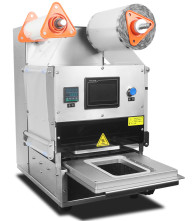 Food Preservation Master Hot Meal Tray Sealing Machine Fast Food Tray Lunch Box Sealing Packaging Machine