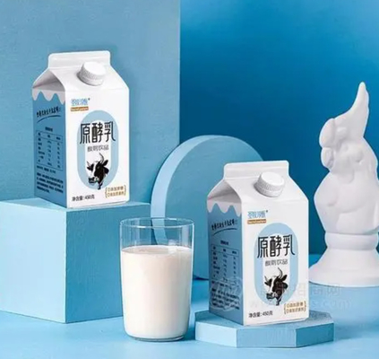 Stainless Steel 304 Beverage Carton Fill And Seal Machine For Milk Beverage Water Wine Packaging