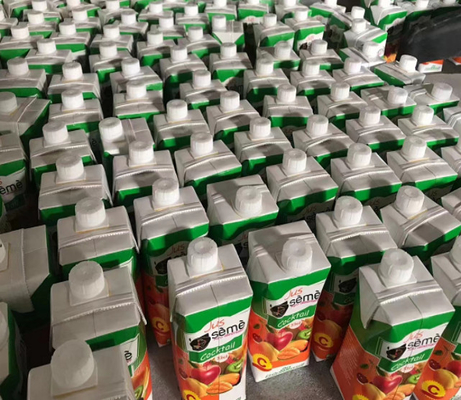 High Speed 304 Stainless Steel Aseptic Carton Filling Machine With 0.6-0.8Mpa Air Pressure