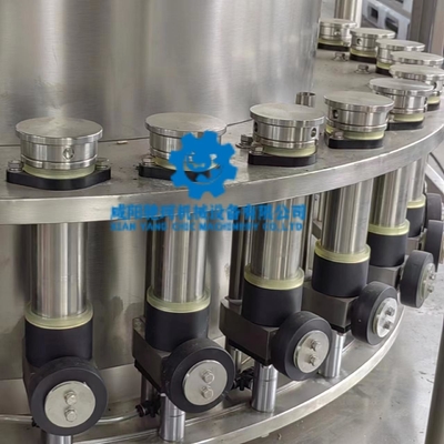 Stainless Steel Touch Screen Bottles Fill Seal Machine Safety Features Roller Sealing Technology