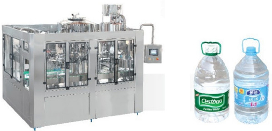 Stainless Steel Touch Screen Bottles Fill Seal Machine Safety Features Roller Sealing Technology