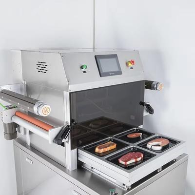 Manual Food Fresh Meat Vacuum Skin Packaging Machine Food Tray Sealing Machine