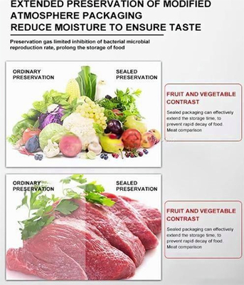 Meat Salad Skin Vacuum Packing Machine Skin Pack MAP Tray Sealing Machine