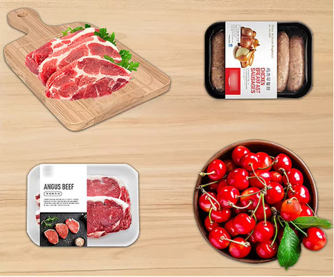 Meat Salad Skin Vacuum Packing Machine Skin Pack MAP Tray Sealing Machine