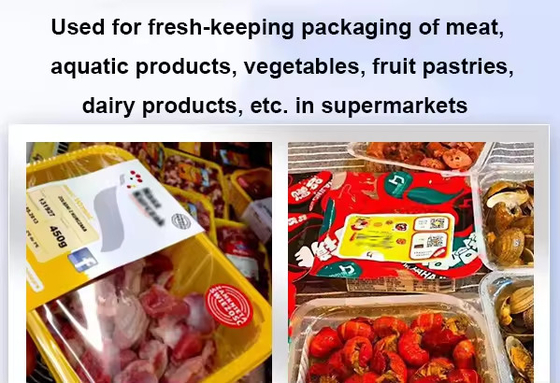 Modified Atmosphere Tray Vacuum Sealer Packaging Machine Food Meat Freshness Tray Sealing Machine