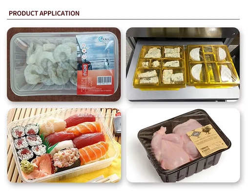 Modified Atmosphere Tray Vacuum Sealer Packaging Machine Food Meat Freshness Tray Sealing Machine