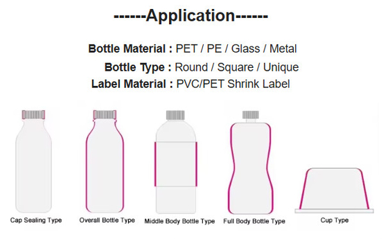 Automatic Juice Bottle Shrink Sleeve Labeling Machine Shrink Label Applicator