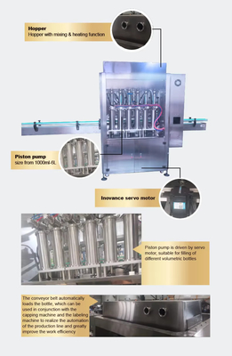 Cosmetic Bottle Filling Machine Gel Shampoo High Viscosity Filling Machine