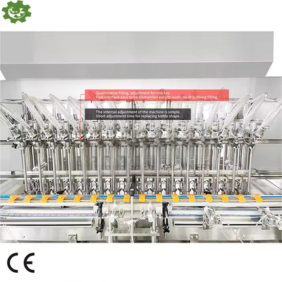 Automatic Brake Oil Refrigerant Oil Lube And Engine Oil Filling Capping And Labeling Machine
