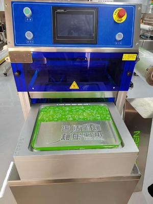 Fast and Accurate Wide Roll Film Cup Filling Sealing Machine PE / Aluminum Tray