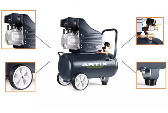 Heavy Duty Performance 2HP/1.5kw Air Compressor with 23KGS Weight and 206/0.206 Air Delivery