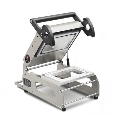 304 Stainless Steel Compact Design Manual Heat Sealer Machine for Food Tray Sealing