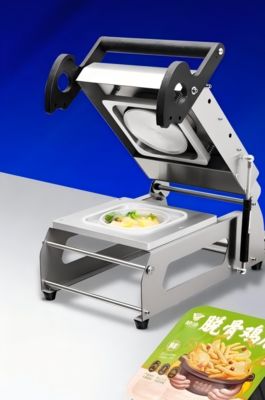 Electrically Heated Manual Tray Sealing Machine with Adjustable Temperature For Food Meat Tray Sealer