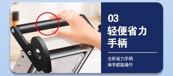 Small Portable Plastic Material Container Sealer Heat Meal Food Tray Sealer Machine For Food Tray Packing Manual Tray Sealing Machine Compact Design for Food Packaging