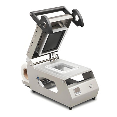 Compact Manual Tray Sealing Machine with Adjustable Temperature Control Circle-cut Design and Ergonomic Handle