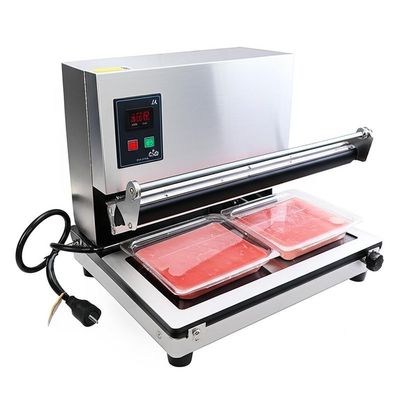 Electrically Heated Manual Tray Sealing Machine with Adjustable Temperature For Food Meat Tray Sealer