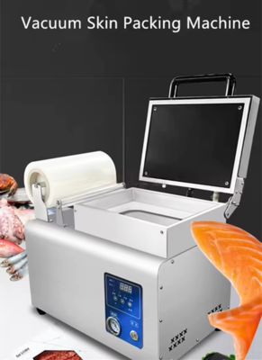 Plastic Tray Vacuum Skin Sealing Machine Hand Press Skin Sealing Machine DQ230VST  Fast Food Box/Tray Sealing Machine