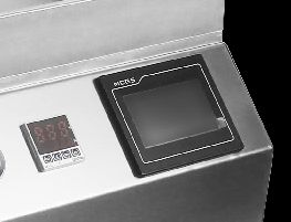 Touchscreen Control Hand Pressed Plastic Tray Vacuum Skin Sealing Machine with Food Grade 304 Stainless Steel