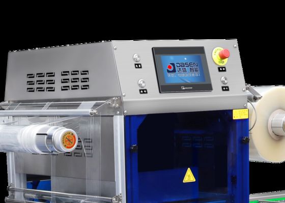 Automatic Continuous Vacuum Skin Airflow Displacement Chain Plastic Tray Sealer DQ630AT-VS High Quality Tray Sealer Machine