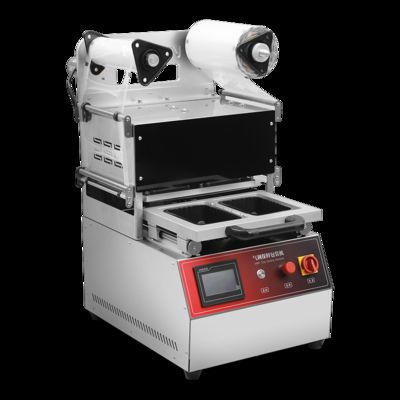 Manufacturer Low Price MAP Atmosphere Control Precise Gas Injection Pneumatic DQ270T-E Tray Sealing Machine Keeping Food Fresh