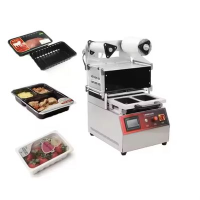Manufacturer Low Price MAP Atmosphere Control Precise Gas Injection Pneumatic DQ270T-E Tray Sealing Machine Keeping Food Fresh