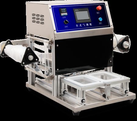 Desktop Portable Precise Gas Injection Food Grade Stainless Steel Tray Sealing Machine CH-DQ260T-E for Modified Atmosphere Packaging