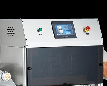 Automatic Vertical Tray Sealer DQ400L-V with Food Grade 304 Stainless Steel and 6061 Anodized Aluminum Mold for  Vacuum Displacement Packaging