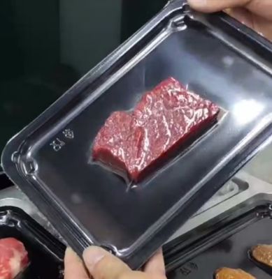 Automatic Continuous Vacuum Skin Displacement Chain Plastic Tray Sealer DQ730AT-V High Quality Tray Sealer Machine