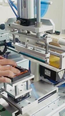 Manufacturer's direct supply of small semi-automatic flat labeling machine CH-615 plastic part labeling machine, plane labeling machine