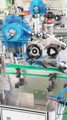 Source Factory Fully automatic double head round bottle labeling machine CH-306  neck label automatic labeling machine, beer labeling machine