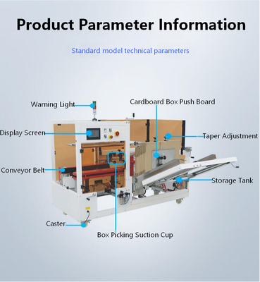 Fully automatic vertical cardboard box forming unboxing and sealing machine KXJ-01 automatic unboxing and sealing machine, corrugated cardboard box unboxing machine