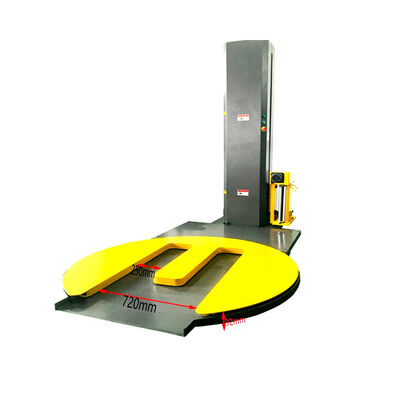 CE and PLC Custom M-type Forklift-operated Wrapping Packer with No Ramp Required for Loading for Wrapping of Pallets