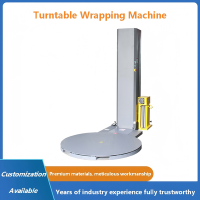 Electric Automatic Pre-Stretch Film Wrapping Machine Pallet Turntable for Beverage Chemical Packaging Motor Driven PLC