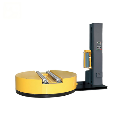 Two-axis Pallet Wrapping Machine Cylinder Paper & Non-woven Fabric Wrapper Round Product Pre-stretch Film Wrapper