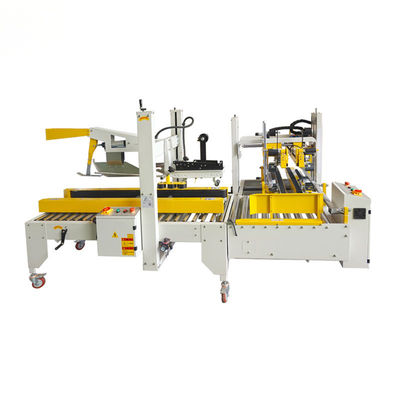 Automatic H-Type Carton Sealing Machine with Flap Folding and Four-Corner H-Box Sealing for Food Packaging