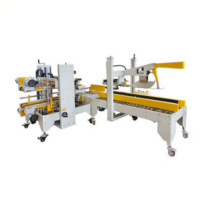 Automatic H-Type Carton Sealing Machine with Flap Folding and Four-Corner H-Box Sealing for Food Packaging