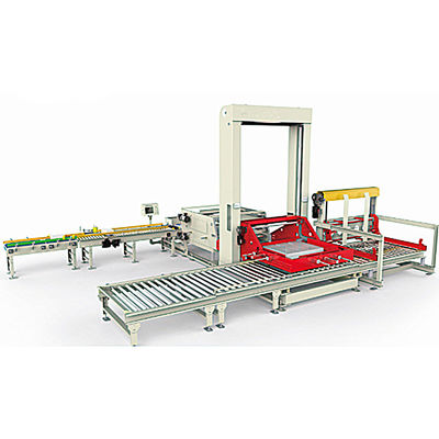 Water Automatic Palletizing System Bag Palletizer Machine Mitsubishi Servo Motor
