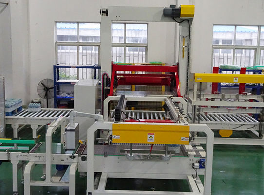 Water Automatic Palletizing System Bag Palletizer Machine Mitsubishi Servo Motor