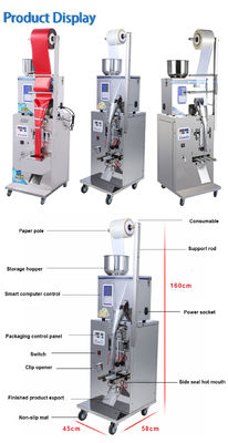 316 Hopper Multi Packing Machine Tea Bag 15ml Automatic High Speed
