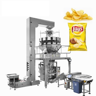 14 Multihead Check Weigher Mental Detector Pillow Bag Snacks Date Packaging Machine