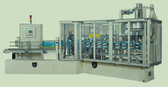 Electric Automatic Carton Packing Machine With 1000g Auger Filler And Auger Elevator