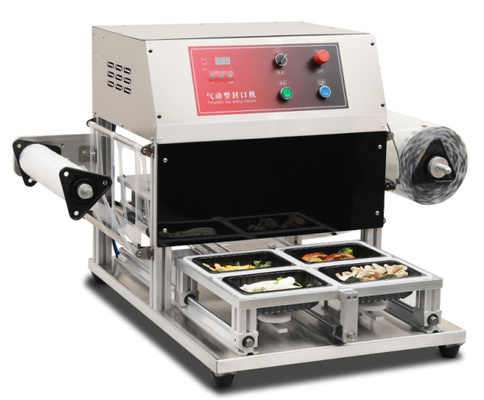 3 Lane Automatic Automatic Noodles Soup Cup Sealing Machine With Roll Film Diameter Max 200ml