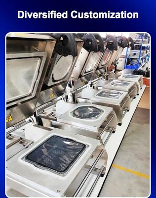 304 Stainless Steel Compact Design Manual Heat Sealer Machine for Food Tray Sealing