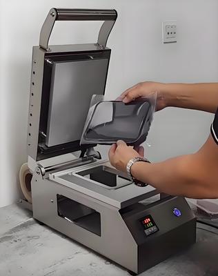 Customizable Manual Sealer Machine with Adjustable Temperature Control and Ergonomic Handle for Food Trays